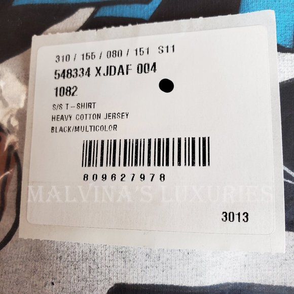 GUCCI T-SHIRT DISNEY DONALD DUCK BLACK HEAVY COTTON CREWNECK TOP S small - Picture 12 of 13